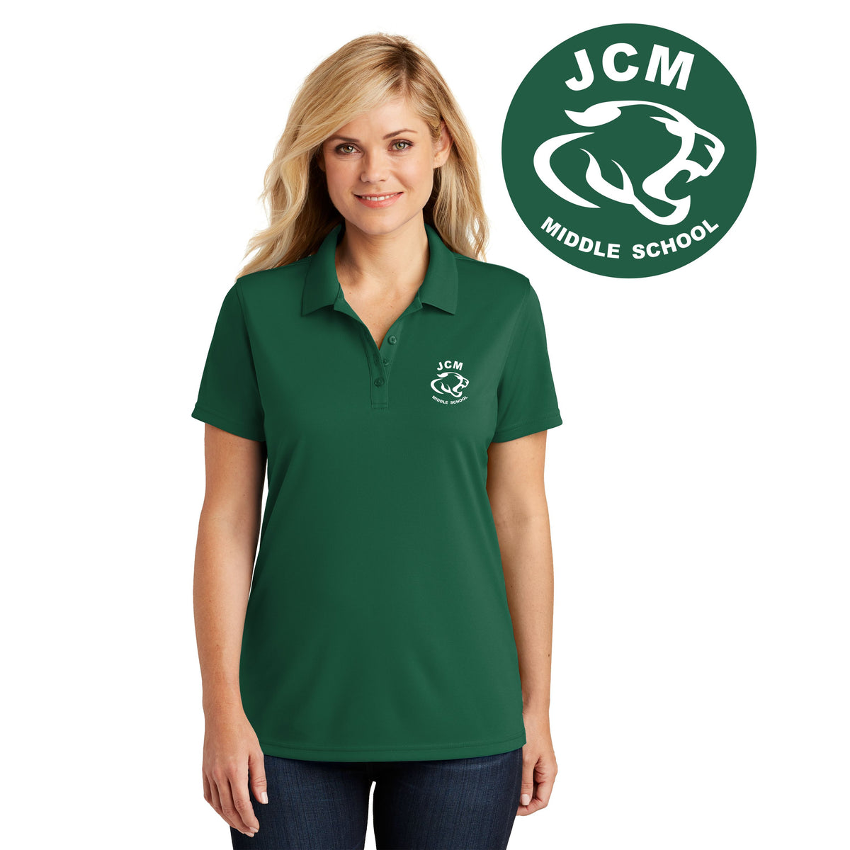 JCM Middle |  LADIES DRY ZONE® UV MICRO-MESH POLO