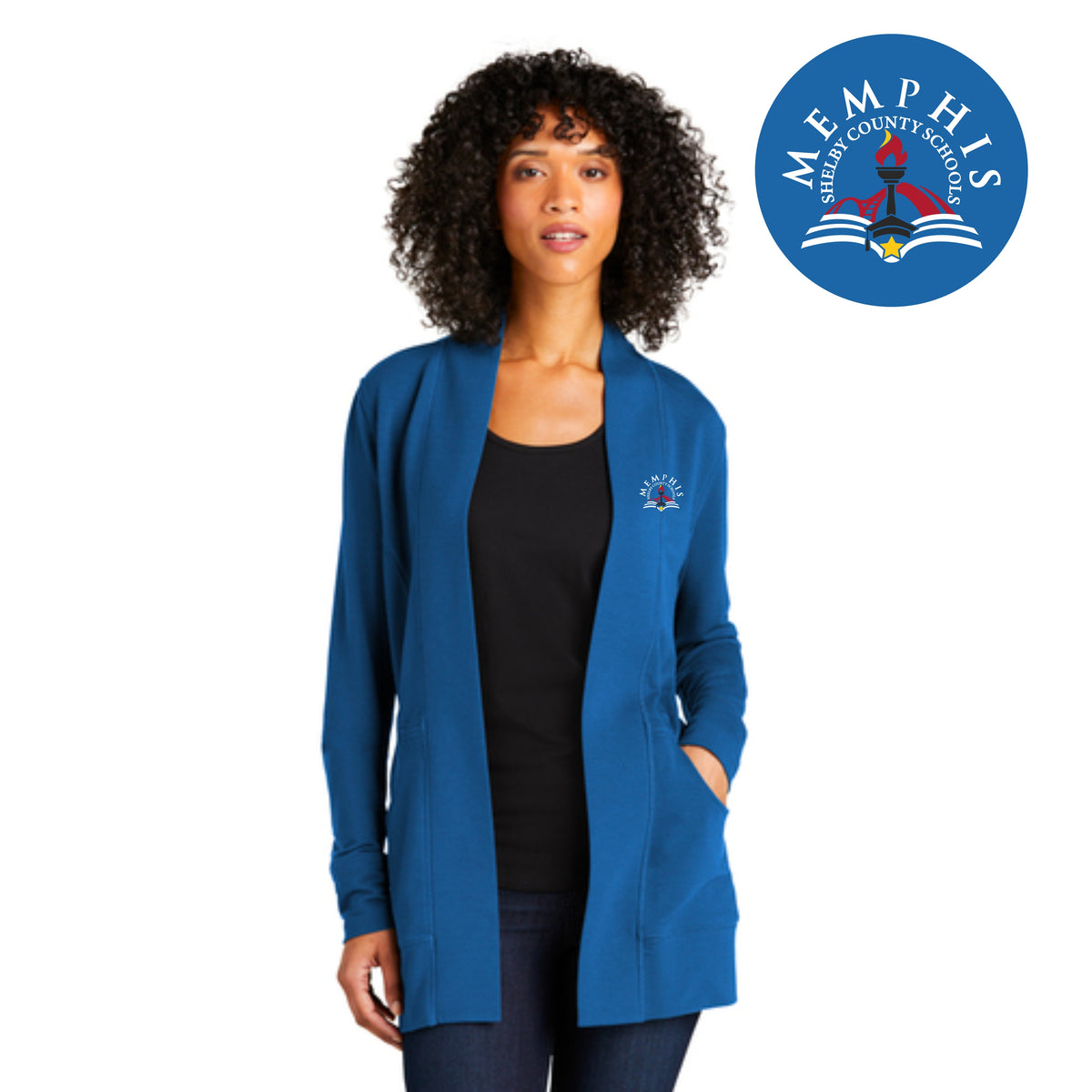 MSCS | Ladies Microterry Cardigan