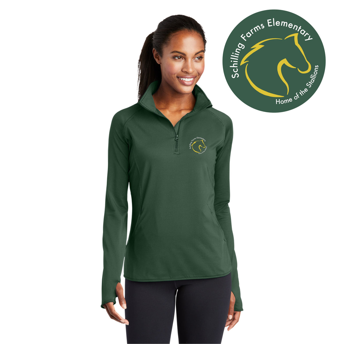 Schilling Farms | Ladies Stretch 1/4-Zip Pullover