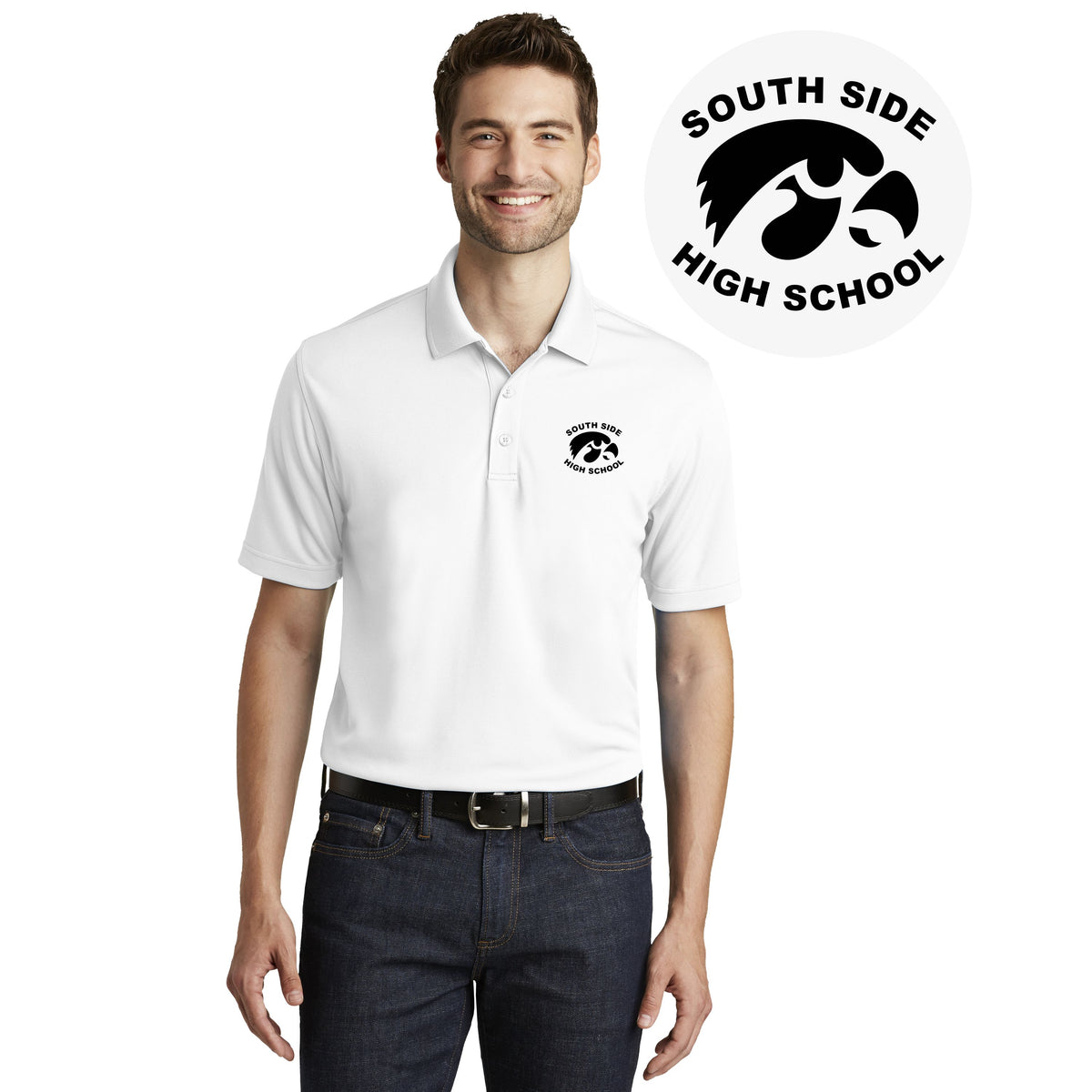 SOUTH SIDE HIGH | MEN DRY ZONE UV MICRO-MESH POLO