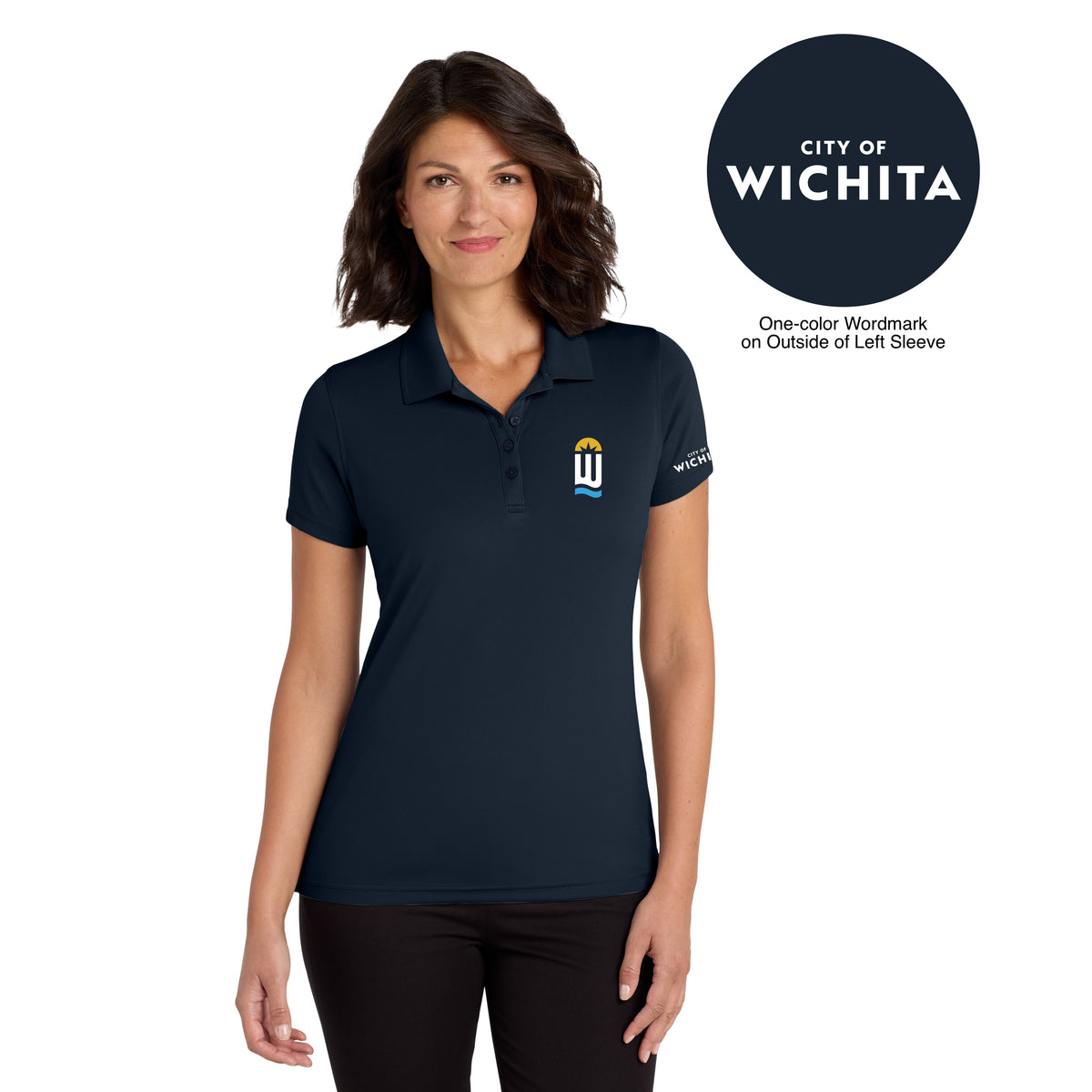 City of Wichita |  Women UV Micro-Mesh Polo