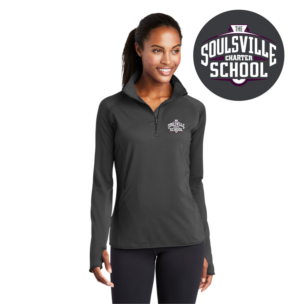 TSCS Staff | Ladies Stretch 1/4-Zip Pullover