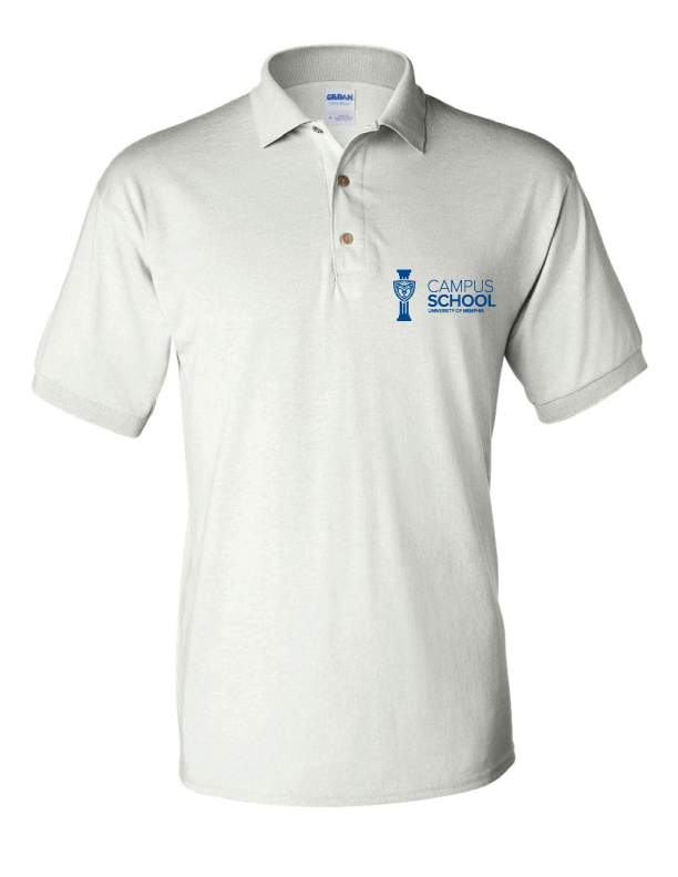 U of M Campus School polo - white